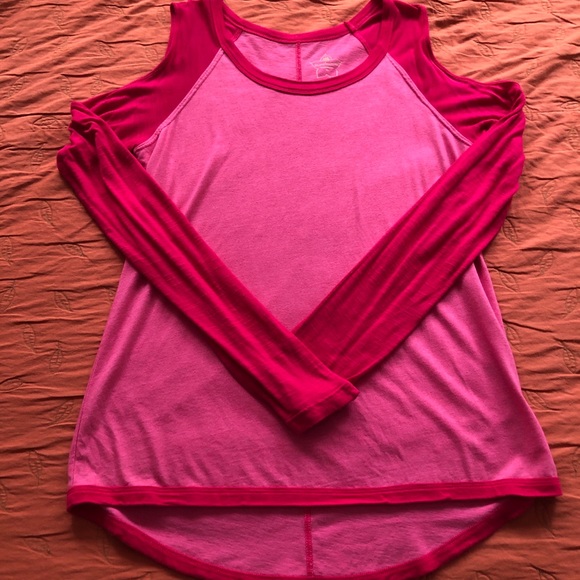 NWOT*PURE KARMA COLD SHOULDER TEE SHIRT*SOFT*NEVER WORN*NEW*MSRP $49 - Picture 7 of 7